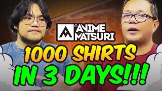 We Tried Selling T-Shirts In An Anime Convention | Anime Matsuri