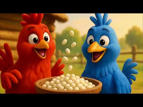 „Du gaideliai“ – Linksma animuota lietuvių liaudies daina vaikams 🐓🎶