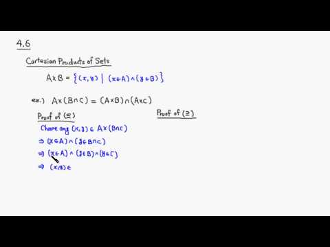 MTH500 4 6 Proofs Involving Cartesian Products of Sets