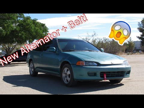 How to replace an alternator on a 1995 honda civic