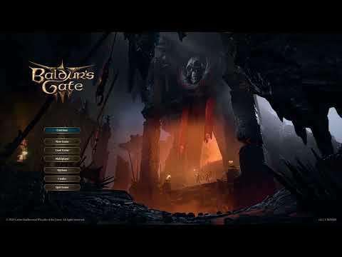 Baldur's Gate 3 Login Screen in 4k.