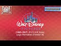 Walt Disney Pictures Logo 1995 2007 Pixar Style Remakes Version 5