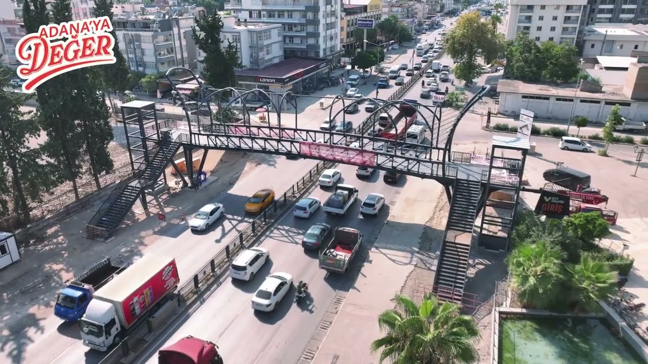 Adana’mıza modern ve erişilebilir bir yaya üst geçidi daha kazandırıyoruz