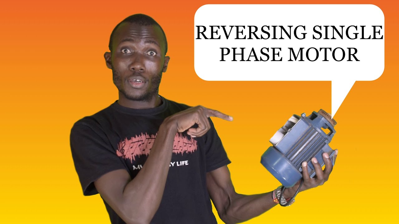How could the direction of rotation of the split phase motor be reversed?