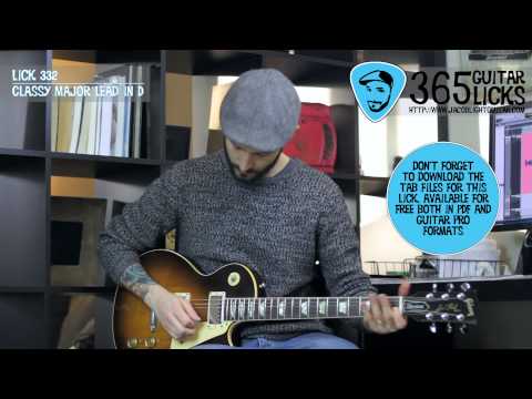 Lick 332/365 - Classy Major Lead in D | 365 Guitar Licks Project