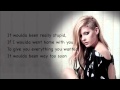 Avril Lavigne - Daydream - Lyrics - HD 