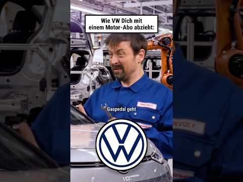 Wie VW Dich mit einem Motor-Abo abzieht: #comedy  #volkswagen #automobile #vw #sketch