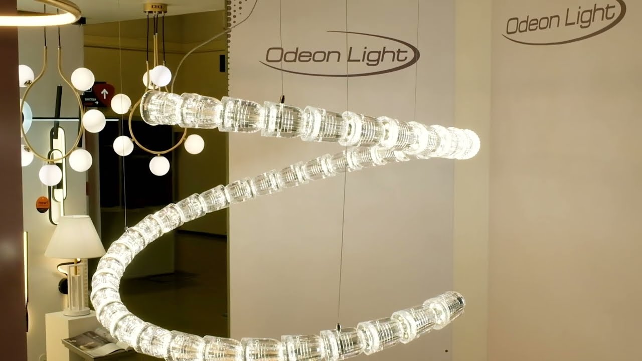 Светодиодный светильник 102 см, 129W, 4000K, Odeon Light Serpa 5010/129L, хром