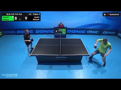 12:50 Nazarii Haievyi - Andrii Rehush 12.10.2023 TT Euro.Cup Ukraine Master. TABLE 3