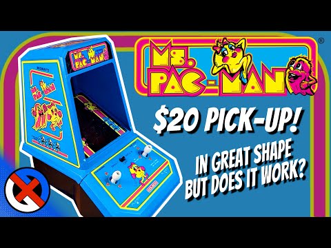 $20 Coleco Ms. Pac-Man Tabletop Arcade Machine - Looks Great, But Does it Work?
