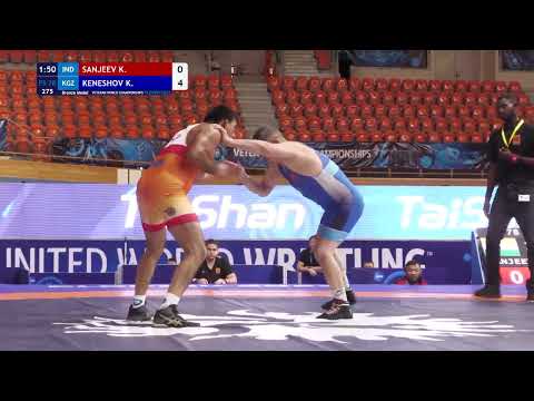 BRONZE FS - 78 kg: K. SANJEEV (IND) v. K. KENESHOV (KGZ)