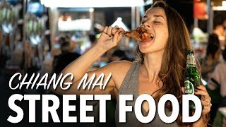 BEST STREET FOOD IN CHIANG MAI - Famous Northern Thai Food Market