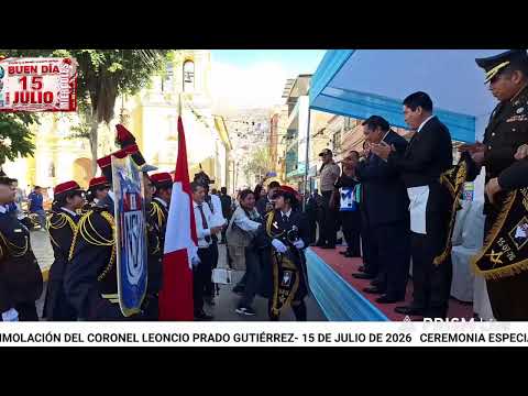 CEREMONIA ESPECIAL POR EL 143 ANIVERSARIO DE LA INMOLACIÓN DEL CNEL LEONCIO PRADO GUTIÉRREZ