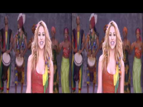 Shakira - Waka Waka Live 3D Music Video Stereoscopic 3DTV