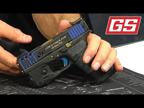 Lenny displays a G43 we customized for a retired LCDR, USN.