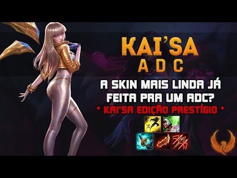 A SKIN MAIS LINDA JÁ FEITA PRA UM ADC? *KAI'SA EDIÇÃO PRESTÍGIO* - KAI'SA ADC GAMEPLAY [PT-BR]