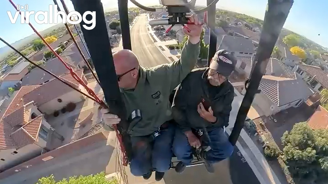 Landing a Hot Air Balloon || ViralHog