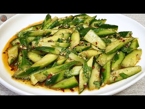 Cucumber Salad | Easy Summer Appetizing And Refreshing Salad Recipe | Chinese Salad