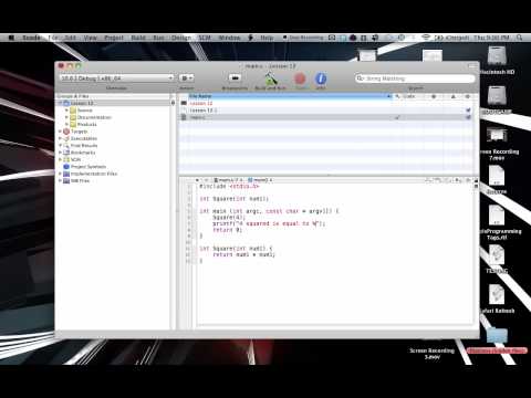 C Programming on the Mac L12 - Function Returns