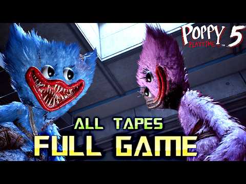 Poppy Playtime Chapter 5 | 4K Full Game Walkthrough | All TAPES | No Commentary