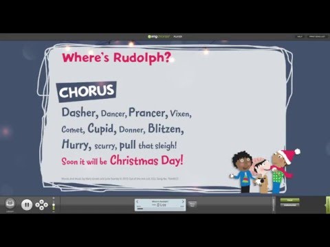 Where's Rudolph? [Sing Christmas] - Words on Screen™  Sample