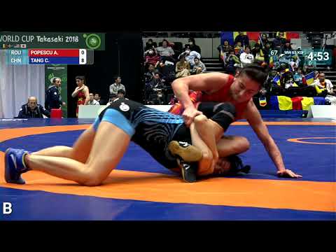 Round 2 WW - 65 kg: A. POPESCU (ROU) v. C. TANG (CHN)