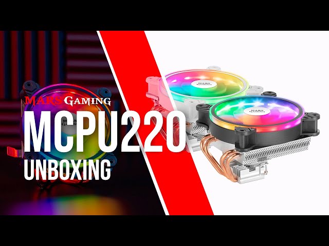 Ventilateur CPU Mars Gaming MCPU220 ARGB 120mm Blanc video