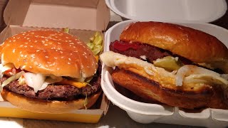 Wawa Cheeseburger vs McDonald's Quarter Pounder Deluxe