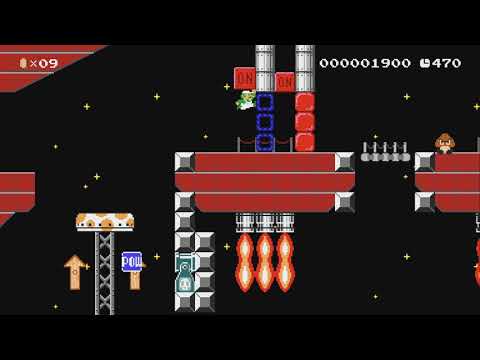 Lost in Space: Pow Jumper by PraisOr - Super Mario Maker 2 - No Commentary 1bw