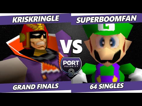 Port Priority 9 GRAND FINALS - SuPeRbOoMfAn (Luigi) Vs. KrisKringle (Ness, Captain Falcon) Smash 64