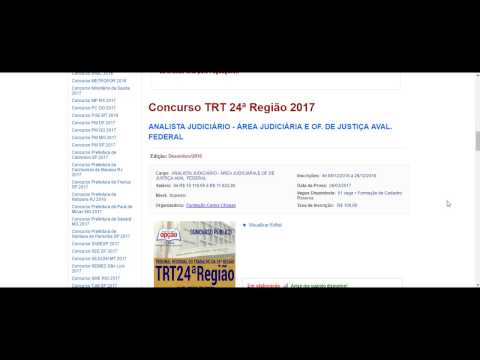 Apostila Concurso TRT 24 MS 2017