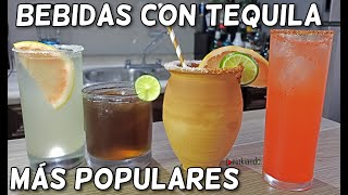 Las Mejores 4 Bebidas con TEQUILA Más Populares de México | 4 Preparaciones Super Fáciles 🕊🧛🏼‍♂️🤠🍯