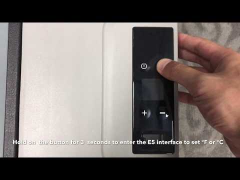 Set Celsius(℃) or Fahrenheit(℉)