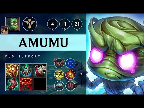 Amumu Support vs Senna - EUW Grandmaster Patch 25.16