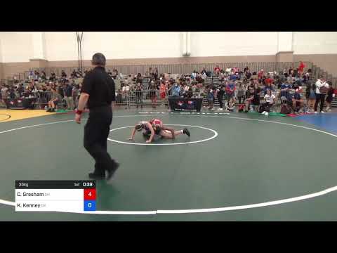 33 Kg Rr Rnd 2 - Camryn Gresham, OH Vs Khloe Kenney, OK