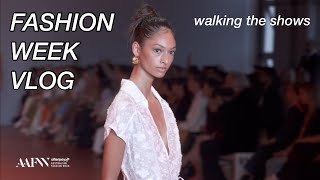 FASHION WEEK VLOG 2022 | walking 11 fashion shows as an IMG Model
