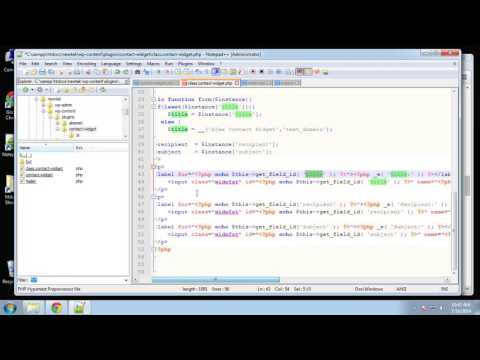Learn How to Design a WordPress Contact Widget using PHP and MySQL Part 3