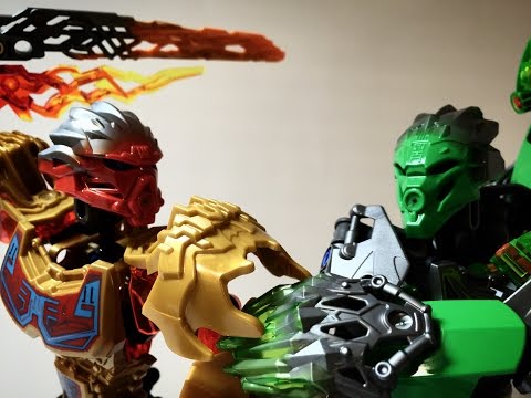 (LEGO) Bionicle 2016 Stop Motion Battle: Tahu VS Lewa (Bionicle 2016)