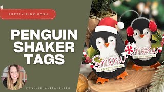 Make Your Gifts UNFORGETTABLE with PENGUIN Die Cut Shaker Ornaments Tags!