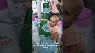 When cruise life ends and hydration becomes…BASIC💧🤣#CruiseLife #Cruising #TravelShorts #CruiseShip