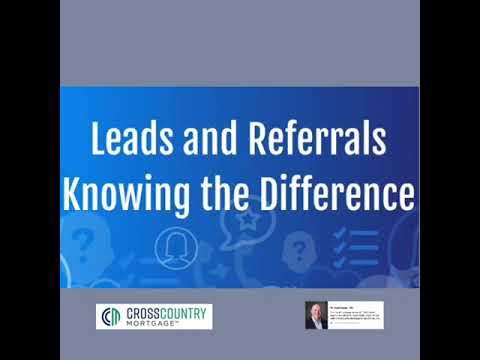 BNI chapter, Cutting Edge, Presantation - Lead vs Referral. What is a Lead? What is a Referral?