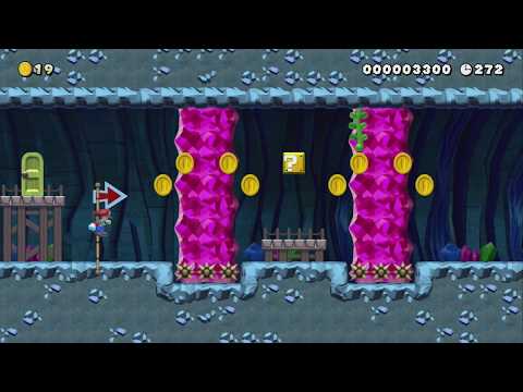 1-2 Crystal Caverns by M3meM4chin - Super Mario Maker 2 - No Commentary 1by