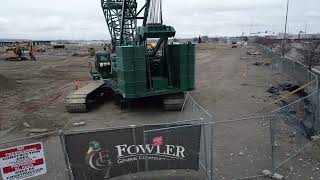 Atkins Technology Center Crane and Footings