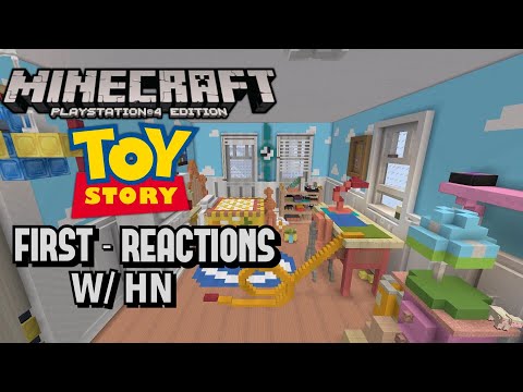 MINECRAFT PS4 - TOY STORY MASHUP PACK WORLD - FIRST REACTIONS W/HN