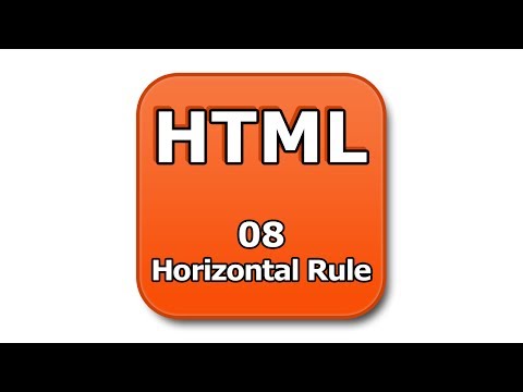 HTMLチュートリアル - 08 - 水平方向のルール (HTML Tutorial - 08 - Horizontal Rule)