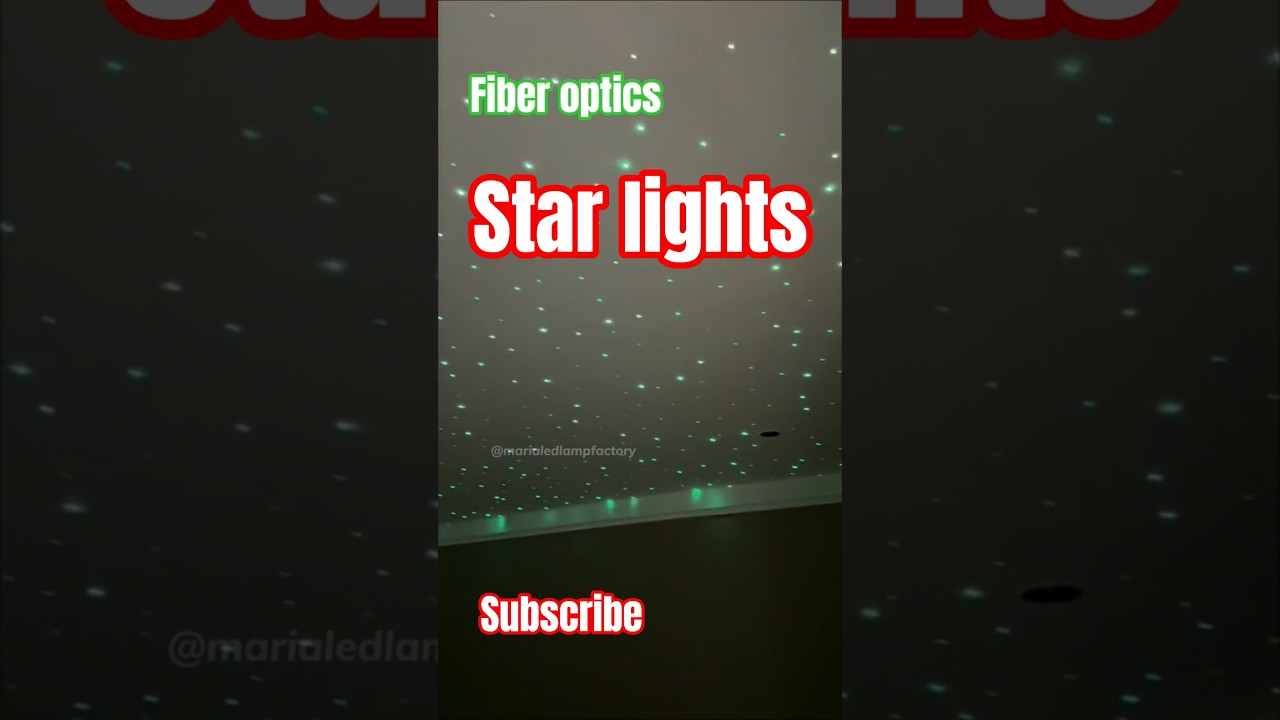 Beautiful fiber optics star lights. #shorts #light #ceilinglights