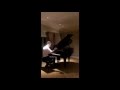 Brendon Urie Singing and Playing The Piano On Sarah's Snapchat