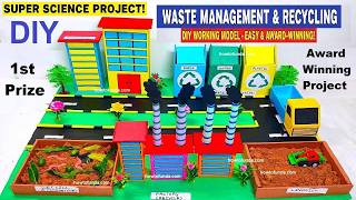 waste management and recycling techniques working model | eco friendly diy