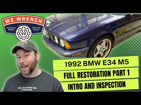 BMW E34 M5 Automotive Restoration Intro and Inspection WeWrench Episode 1