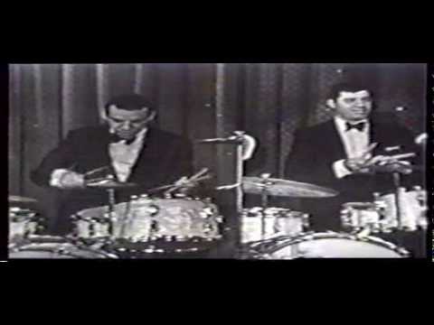 Buddy Rich and Jerry Lewis Drum Solo Battle 1965